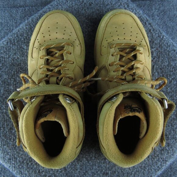 Nike Air Force 1 Mid 07 Men Sneaker Shoes Size 7‎ Medium Brown Leather Lace Up - Picture 7 of 11